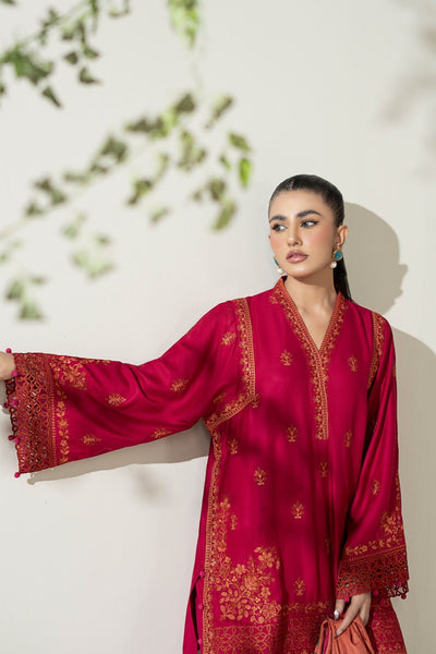 Maria B | RTW | 3 Piece Embroidered Marina Suit-Brand:Maria B-Type:Luxury Pret-Pink - House of Maryam- Buy in UK, USA