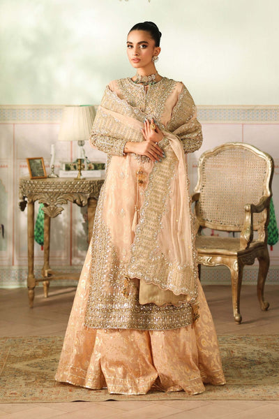 Maria B | RTW | 3 Piece Embroidered Net Suit-Brand:Maria B-Type:Luxury Formals-Pink - House of Maryam- Buy in UK, USA