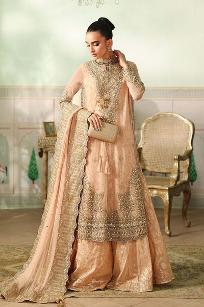 Maria B | RTW | 3 Piece Embroidered Net Suit-Brand:Maria B-Type:Luxury Formals-Pink - House of Maryam- Buy in UK, USA