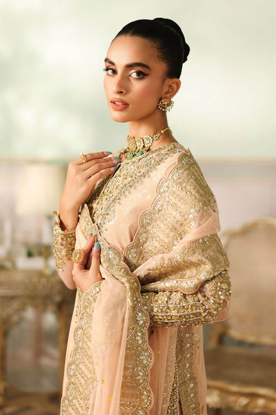 Maria B | RTW | 3 Piece Embroidered Net Suit-Brand:Maria B-Type:Luxury Formals-Pink - House of Maryam- Buy in UK, USA