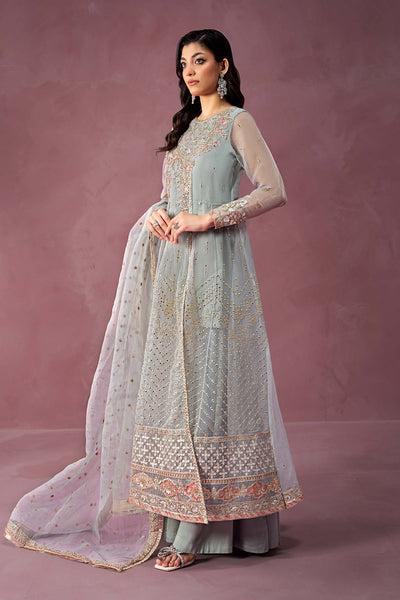 Maria B | RTW | 3 Piece Embroidered Organza Suit-Brand:Maria B-Type:Luxury Formals-Ferozi - House of Maryam- Buy in UK, USA