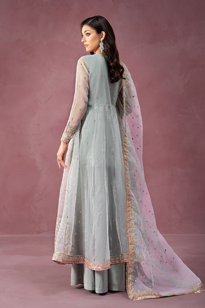 Maria B | RTW | 3 Piece Embroidered Organza Suit-Brand:Maria B-Type:Luxury Formals-Ferozi - House of Maryam- Buy in UK, USA