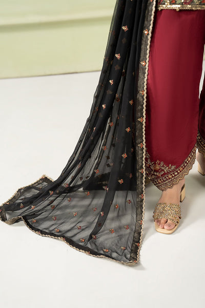Maria B | RTW | 3 Piece Embroidered Organza Suit-Brand:Maria B-Type:Luxury Formals-Green - House of Maryam- Buy in UK, USA