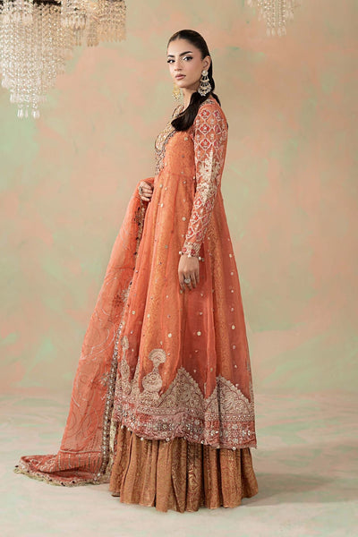 Maria B | RTW | 3 Piece Embroidered Organza Suit-Brand:Maria B-Type:Luxury Formals-Pink - House of Maryam- Buy in UK, USA