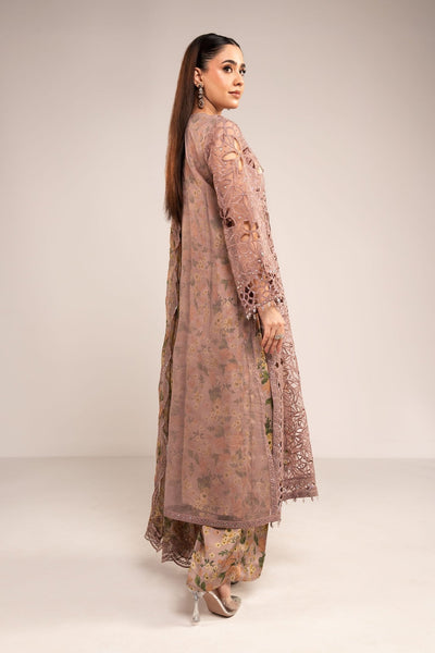 Maria B | RTW | 3 Piece Embroidered Organza Suit-Brand:Maria B-Type:Luxury Formals-Purple - House of Maryam- Buy in UK, USA