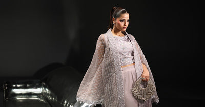 Maria B | RTW | 3 Piece Embroidered Organza Suit-Brand:Maria B-Type:Luxury Formals-Purple - House of Maryam- Buy in UK, USA