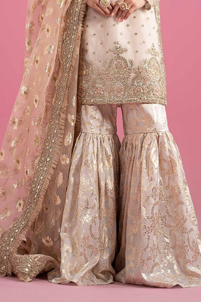 Maria B | RTW | 3 Piece Embroidered Organza Suit-Brand:Maria B-Type:Luxury Formals-White - House of Maryam- Buy in UK, USA