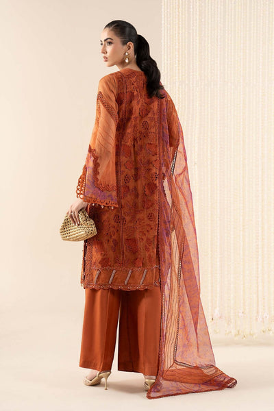 Maria B | RTW | 3 Piece Embroidered Organza Suit-Brand:Maria B-Type:Luxury Formals-Yellow - House of Maryam- Buy in UK, USA