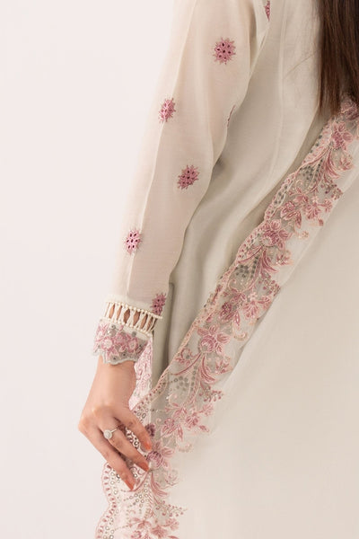Maria B | RTW | 3 Piece Embroidered Paper Cotton Suit-Brand:Maria B-Type:Luxury Pret-Blue - House of Maryam- Buy in UK, USA