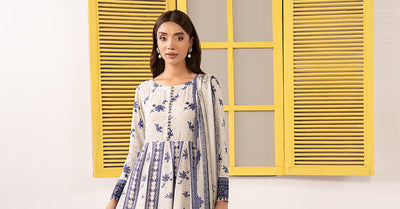 Maria B | RTW | 3 Piece Embroidered Pk Raw Silk Suit-Brand:Maria B-Type:Luxury Pret-Beige - House of Maryam- Buy in UK, USA