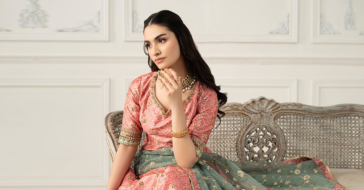 Maria B | RTW | 3 Piece Embroidered Raw Silk Suit-Brand:Maria B-Type:Luxury Formals-Pink - House of Maryam- Buy in UK, USA