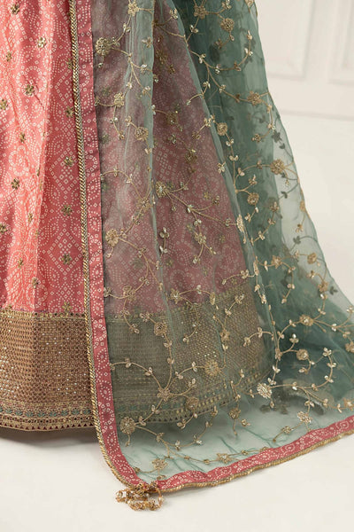 Maria B | RTW | 3 Piece Embroidered Raw Silk Suit-Brand:Maria B-Type:Luxury Formals-Pink - House of Maryam- Buy in UK, USA