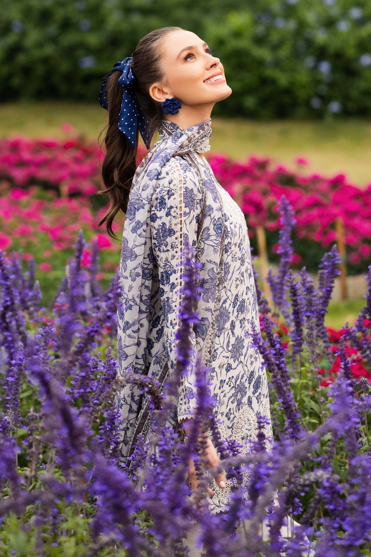 Maria B | RTW | 3 Piece Embroidered Raw Silk Suit-Brand:Maria B-Type:Luxury Pret-White - House of Maryam- Buy in UK, USA