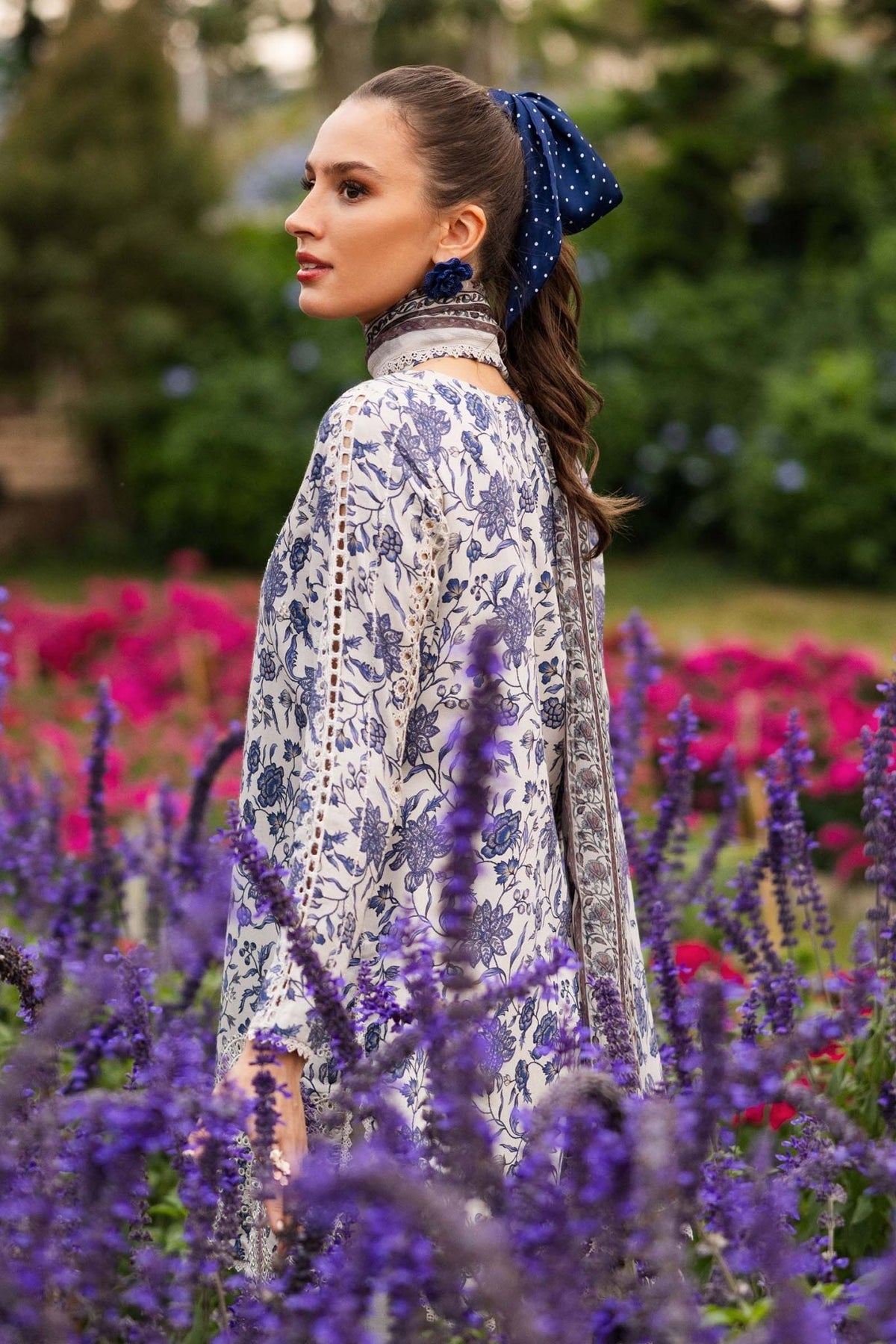 Maria B | RTW | 3 Piece Embroidered Raw Silk Suit-Brand:Maria B-Type:Luxury Pret-White - House of Maryam- Buy in UK, USA