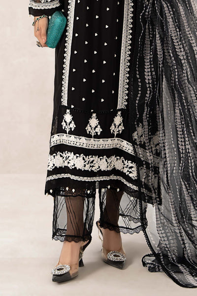 Maria B | RTW | 3 Piece Embroidered Suit-Brand:Maria B-Type:Luxury Formals-Black - House of Maryam- Buy in UK, USA
