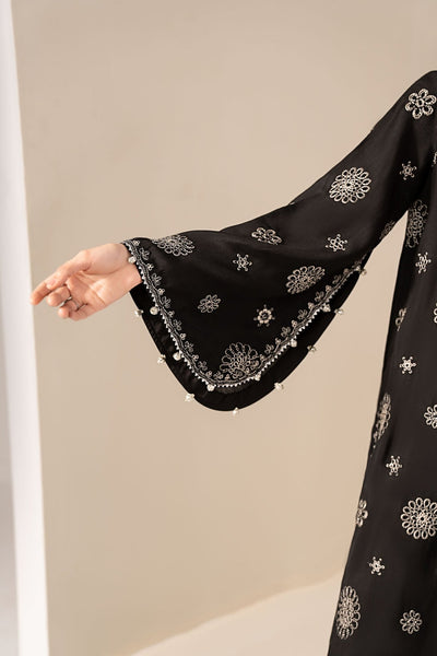 Maria B | RTW | 3 Piece Embroidered Tissue Staple Suit-Brand:Maria B-Type:Luxury Formals-Black - House of Maryam- Buy in UK, USA