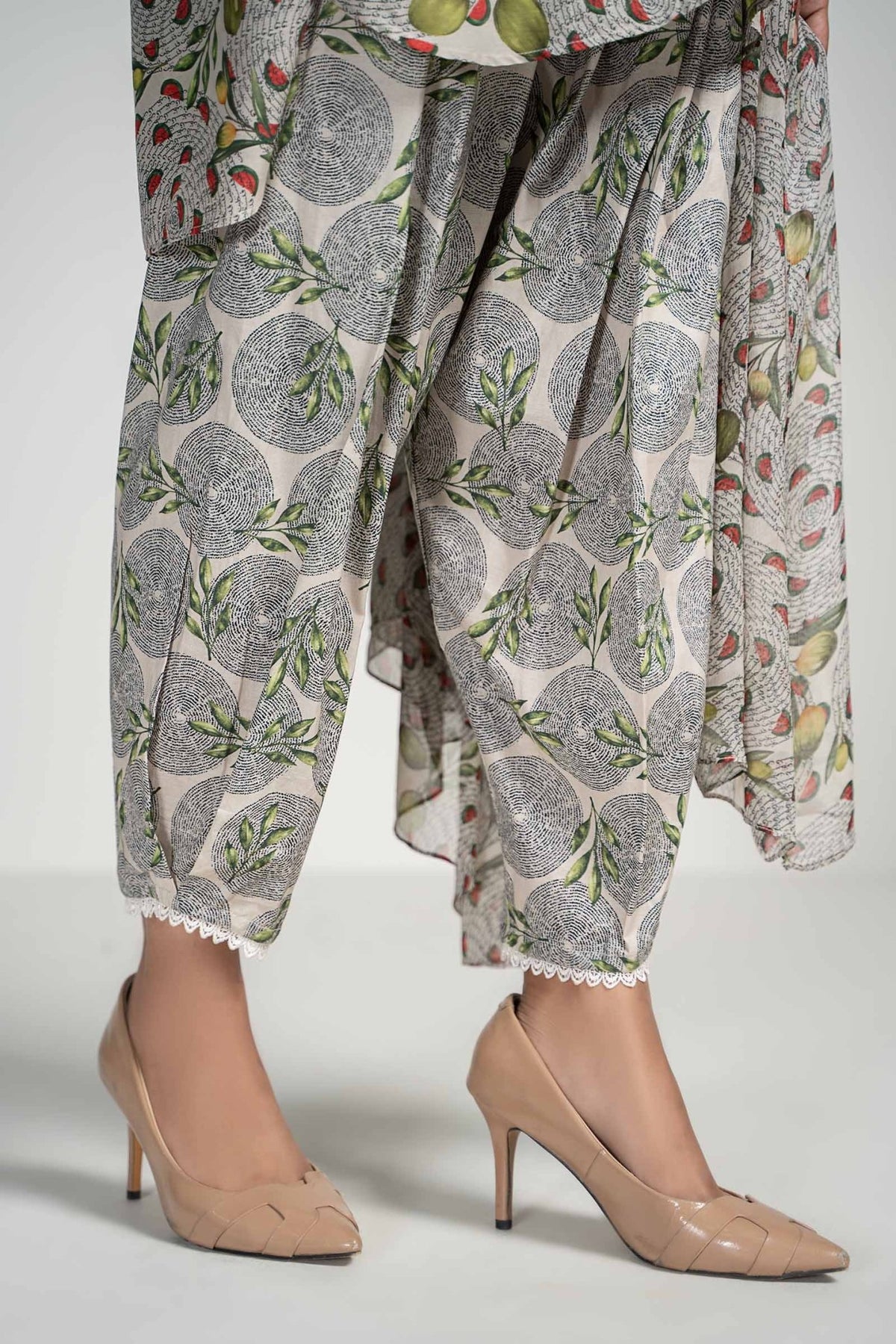 Maria B | RTW | 3 Piece Printed Lawn Suit-Brand:Maria B-Type:Luxury Pret-Beige - House of Maryam- Buy in UK, USA