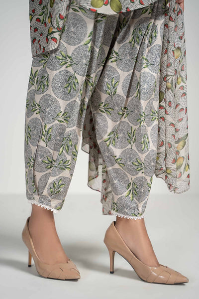 Maria B | RTW | 3 Piece Printed Lawn Suit-Brand:Maria B-Type:Luxury Pret-Beige - House of Maryam- Buy in UK, USA