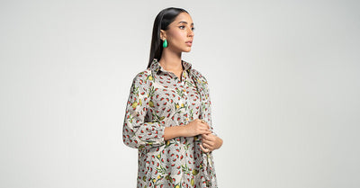 Maria B | RTW | 3 Piece Printed Lawn Suit-Brand:Maria B-Type:Luxury Pret-Beige - House of Maryam- Buy in UK, USA