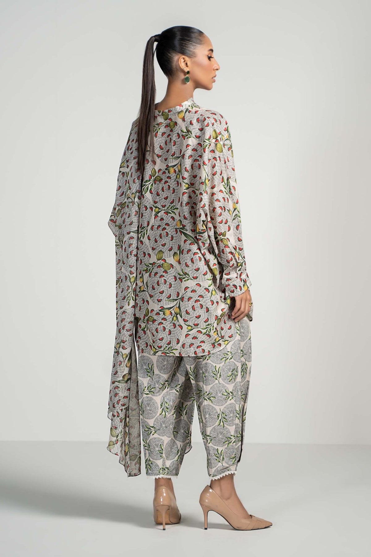 Maria B | RTW | 3 Piece Printed Lawn Suit-Brand:Maria B-Type:Luxury Pret-Beige - House of Maryam- Buy in UK, USA