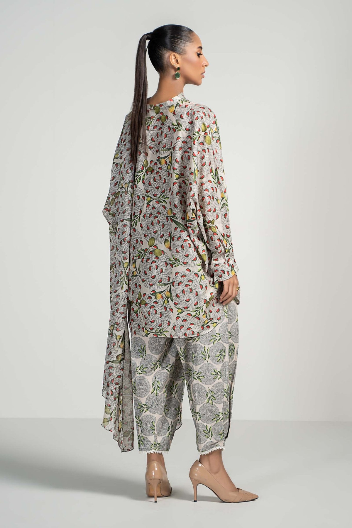 Maria B | RTW | 3 Piece Printed Lawn Suit-Brand:Maria B-Type:Luxury Pret-Beige - House of Maryam- Buy in UK, USA