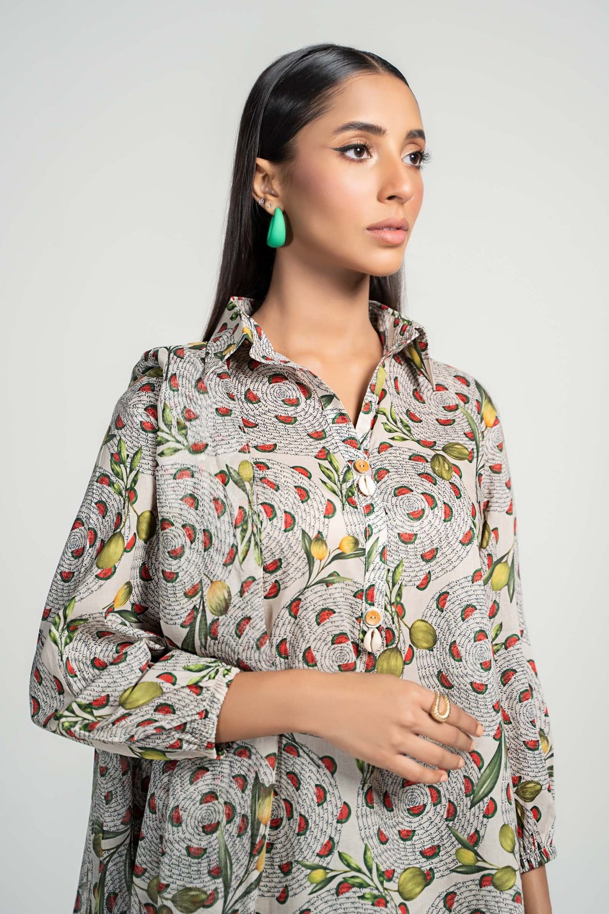 Maria B | RTW | 3 Piece Printed Lawn Suit-Brand:Maria B-Type:Luxury Pret-Beige - House of Maryam- Buy in UK, USA