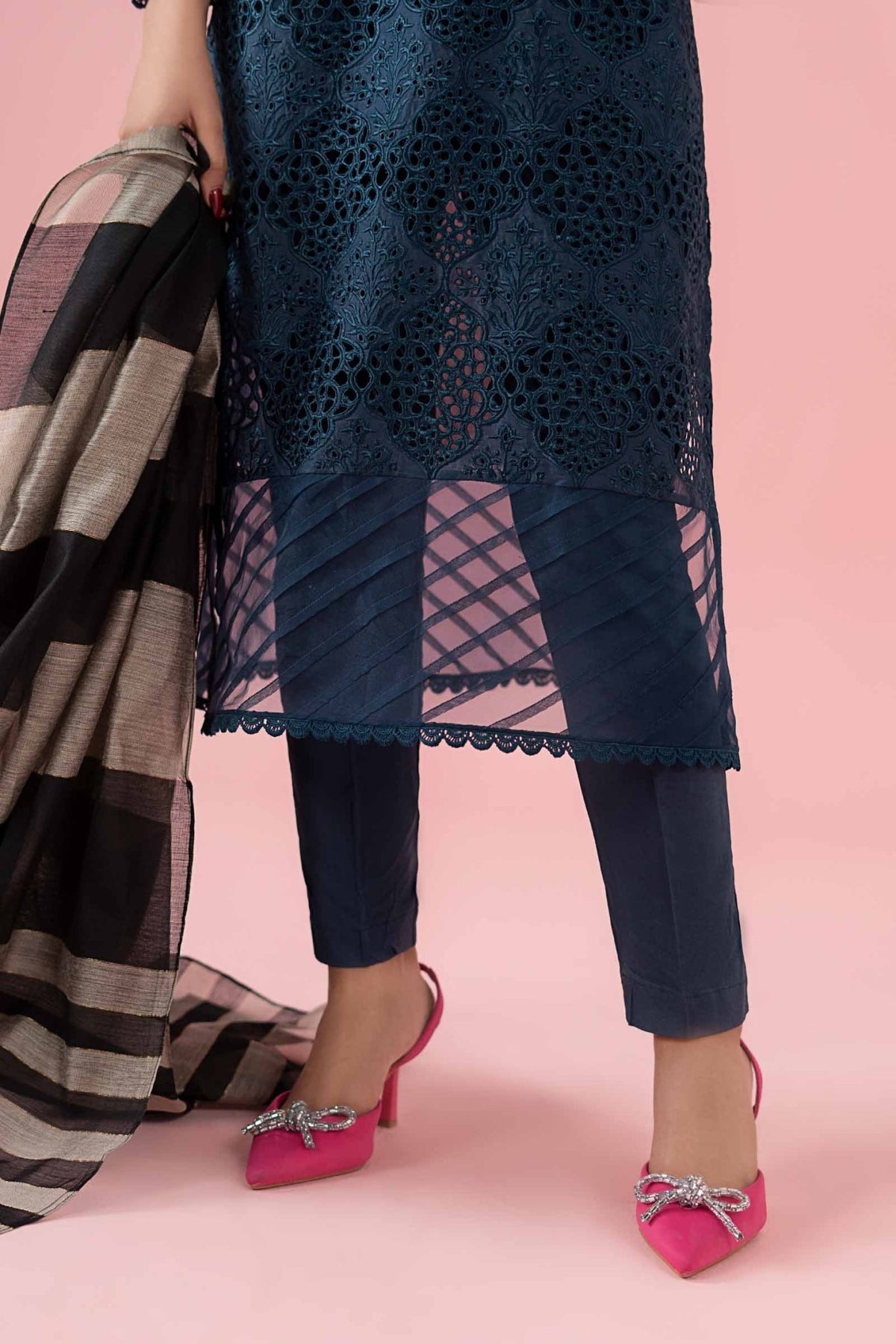 Maria B | RTW | 3 Piece Printed Lawn Suit-Brand:Maria B-Type:Luxury Pret-Blue - House of Maryam- Buy in UK, USA
