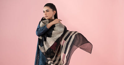 Maria B | RTW | 3 Piece Printed Lawn Suit-Brand:Maria B-Type:Luxury Pret-Blue - House of Maryam- Buy in UK, USA
