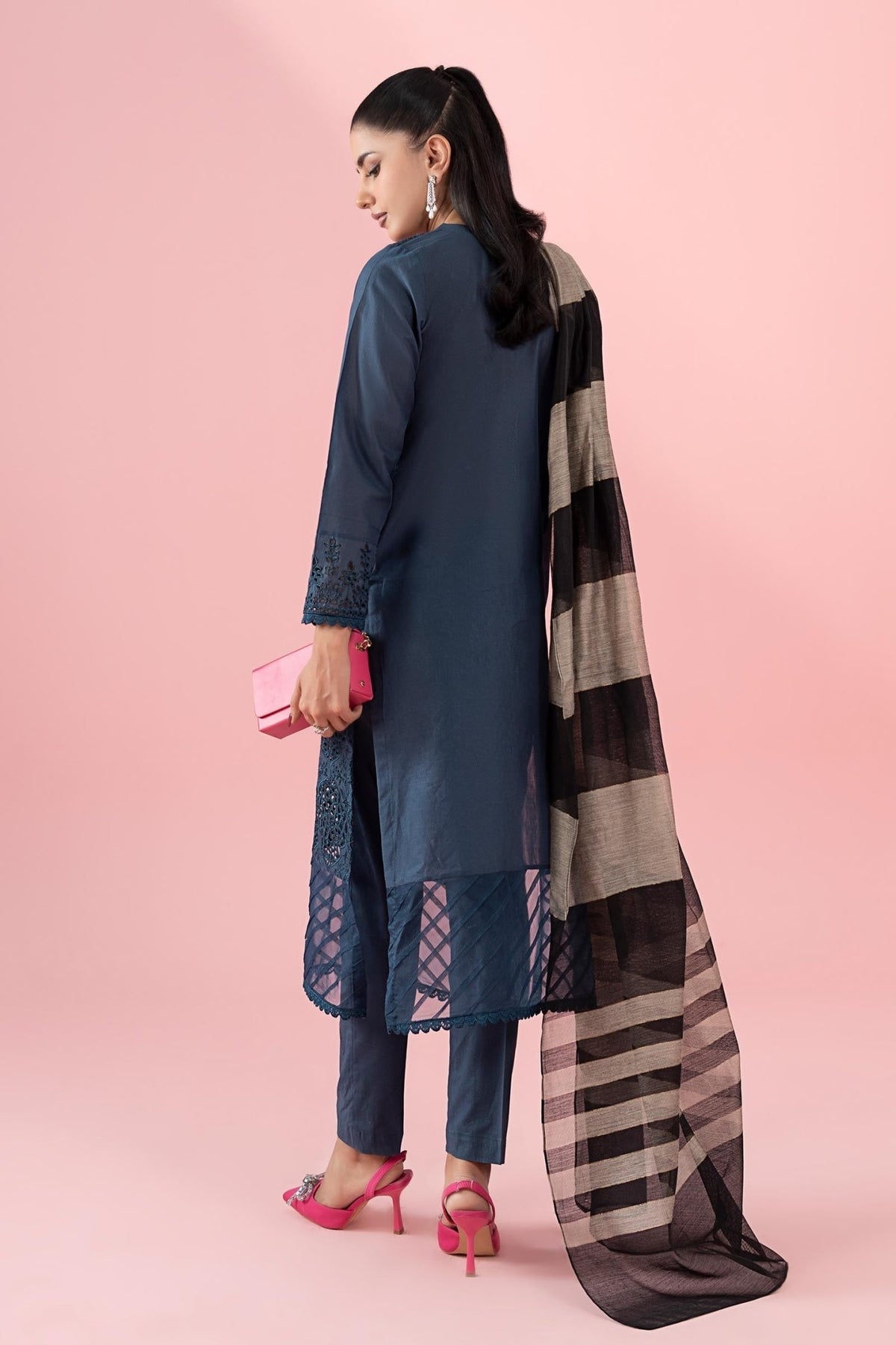 Maria B | RTW | 3 Piece Printed Lawn Suit-Brand:Maria B-Type:Luxury Pret-Blue - House of Maryam- Buy in UK, USA