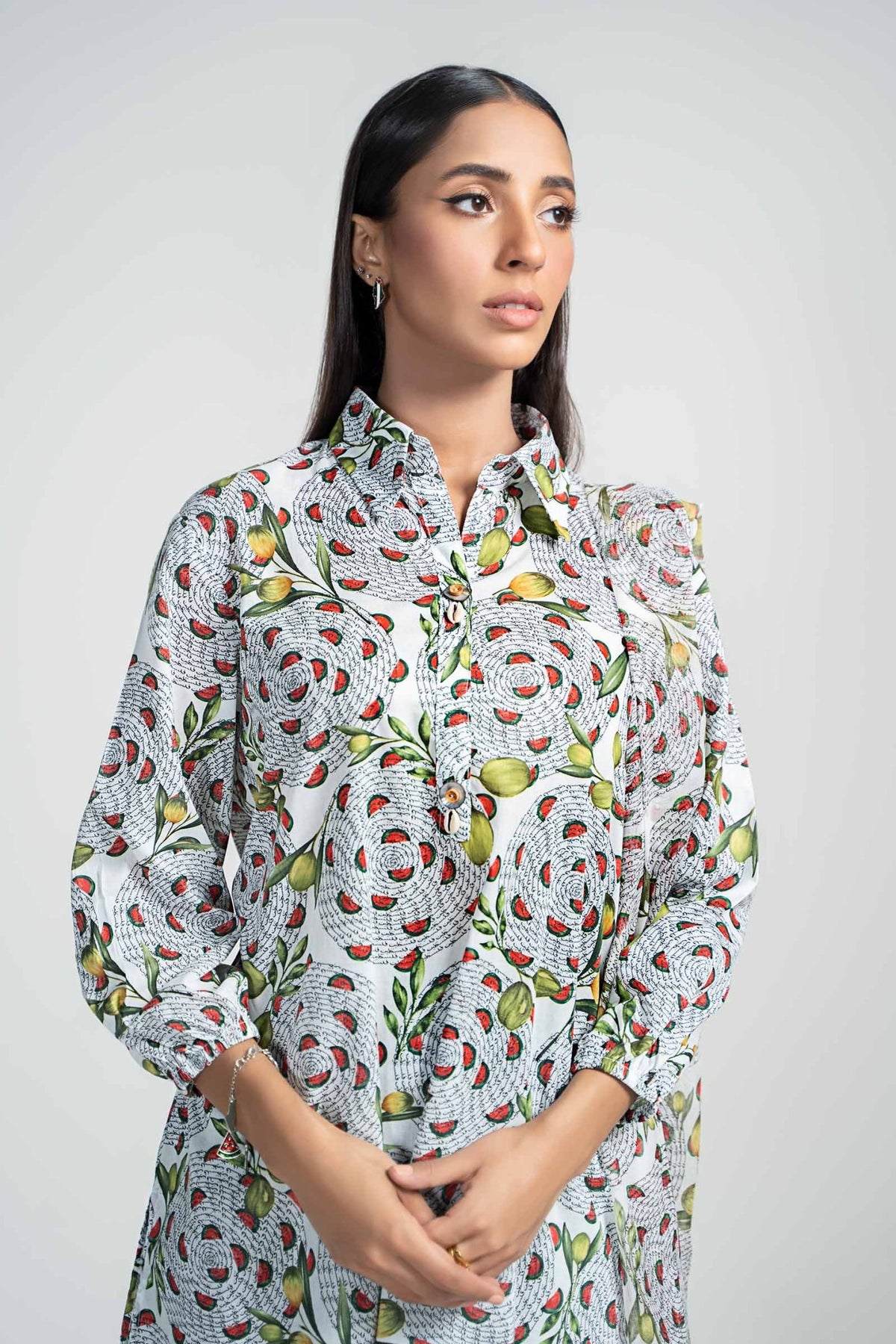 Maria B | RTW | 3 Piece Printed Lawn Suit-Brand:Maria B-Type:Luxury Pret-White - House of Maryam- Buy in UK, USA