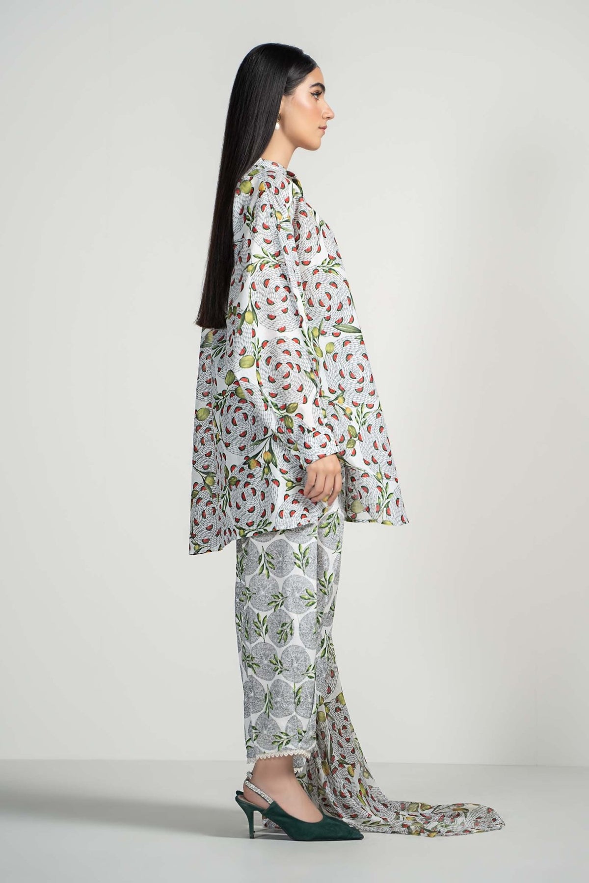 Maria B | RTW | 3 Piece Printed Lawn Suit-Brand:Maria B-Type:Luxury Pret-White - House of Maryam- Buy in UK, USA