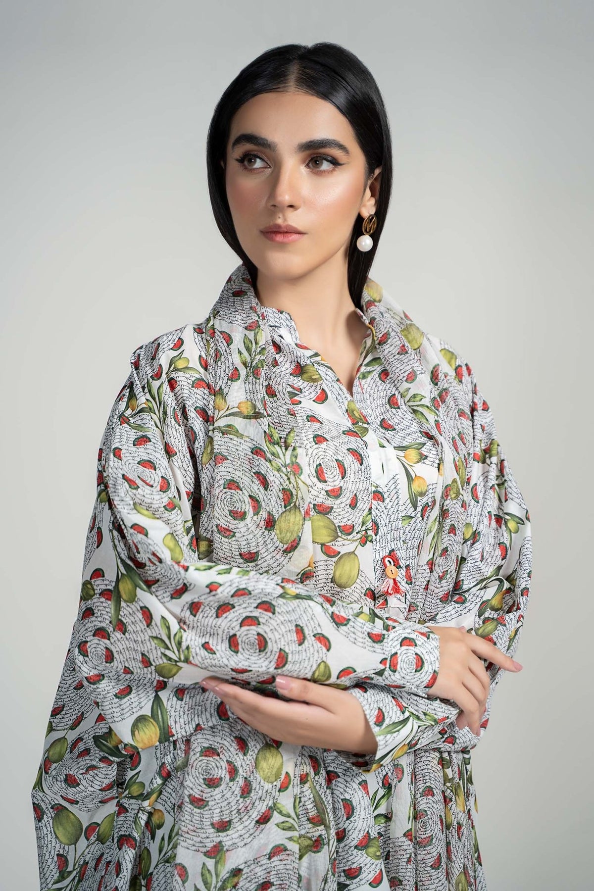 Maria B | RTW | 3 Piece Printed Lawn Suit-Brand:Maria B-Type:Luxury Pret-White - House of Maryam- Buy in UK, USA