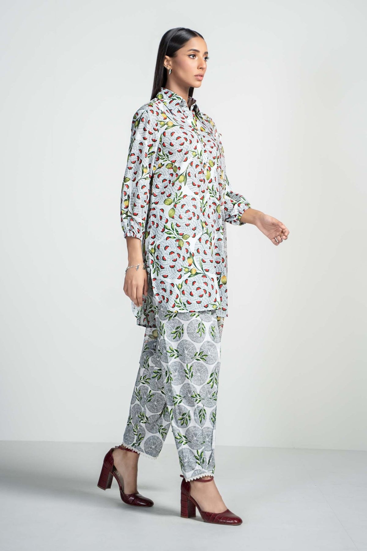 Maria B | RTW | 3 Piece Printed Lawn Suit-Brand:Maria B-Type:Luxury Pret-White - House of Maryam- Buy in UK, USA