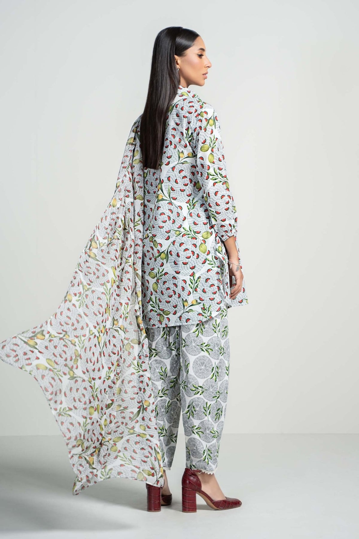 Maria B | RTW | 3 Piece Printed Lawn Suit-Brand:Maria B-Type:Luxury Pret-White - House of Maryam- Buy in UK, USA