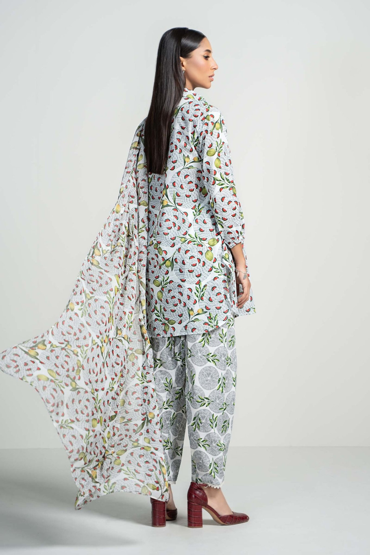 Maria B | RTW | 3 Piece Printed Lawn Suit-Brand:Maria B-Type:Luxury Pret-White - House of Maryam- Buy in UK, USA