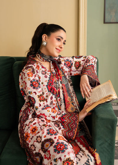 Maria Osama Khan | Retro 26 |Daisy-Brand:Maria Osama Khan-Type:Ladies Clothes-Off White-Grip-House of Maryam- Buy in UK, USA