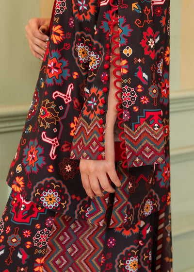 Maria Osama Khan | Retro 26 | Eliora-Brand:Maria Osama Khan-Type:Ladies Clothes-Black-Grip-House of Maryam- Buy in UK, USA