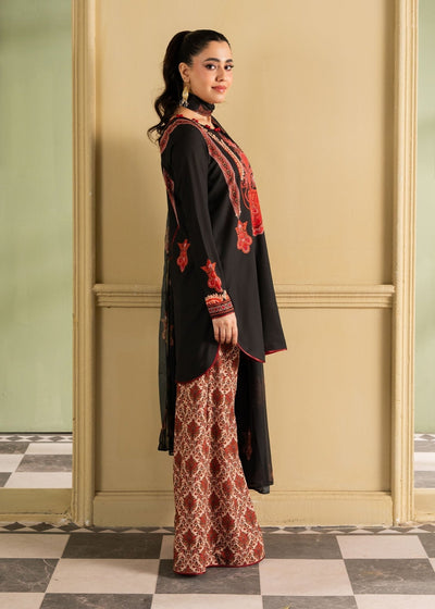 Maria Osama Khan | Retro 26 | Fiora-Brand:Maria Osama Khan-Type:Ladies Clothes-Black-Grip-House of Maryam- Buy in UK, USA