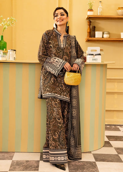 Maria Osama Khan | Retro 26 | Solene-Brand:Maria Osama Khan-Type:Ladies Clothes-Olive Branch-Grip-House of Maryam- Buy in UK, USA