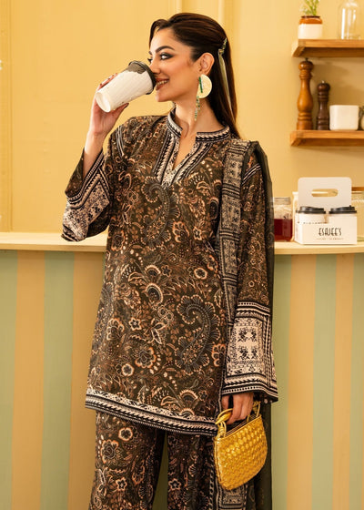 Maria Osama Khan | Retro 26 | Solene-Brand:Maria Osama Khan-Type:Ladies Clothes-Olive Branch-Grip-House of Maryam- Buy in UK, USA