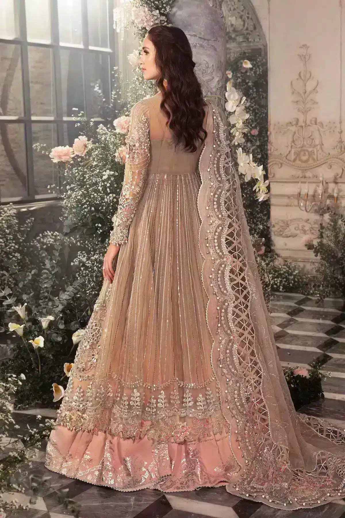 Maria B | Mbroidered Wedding Edition 23 | Grey BD-2703 -  Maria B Bridal - Original Designer Dress - House of Maryam