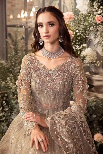 Maria B | Mbroidered Wedding Edition 23 | Grey BD-2703 -  Maria B Bridal - Original Designer Dress - House of Maryam