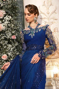 Maria B | Mbroidered Wedding Edition 23 | Cobalt Blue BD-2704 by Designer Maria B - House of Maryam - Pakistani Designer Ethnic Wear in {{ shop.shopifyCountryName }}