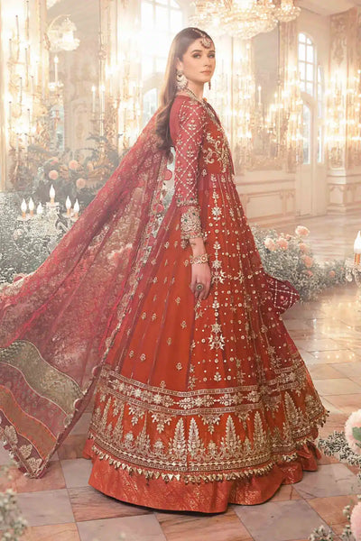 Maria B | Mbroidered Wedding Edition 23 | Maroon BD-2705 -  Maria B Bridal - Original Designer Dress - House of Maryam