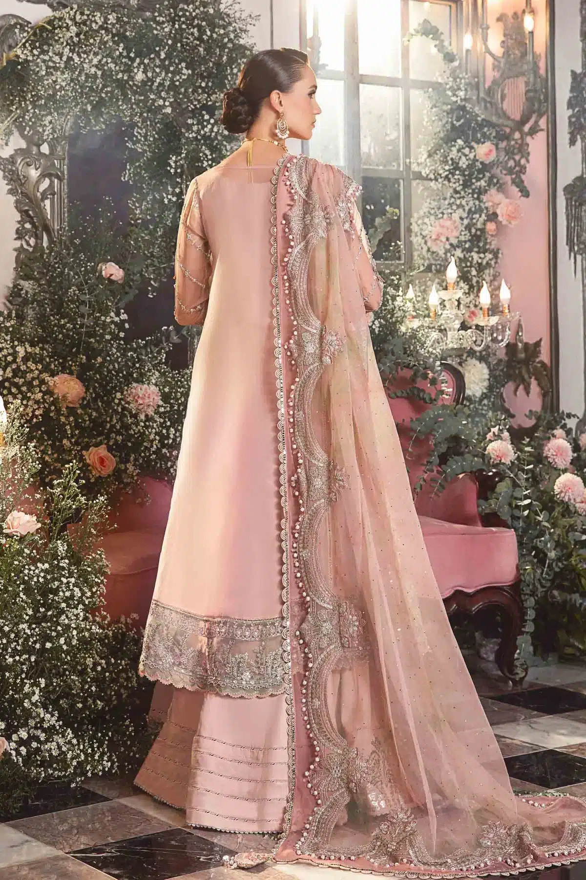 Maria B | Mbroidered Wedding Edition 23 | Pastel Pink BD-2706 -  Maria B Bridal - Original Designer Dress - House of Maryam