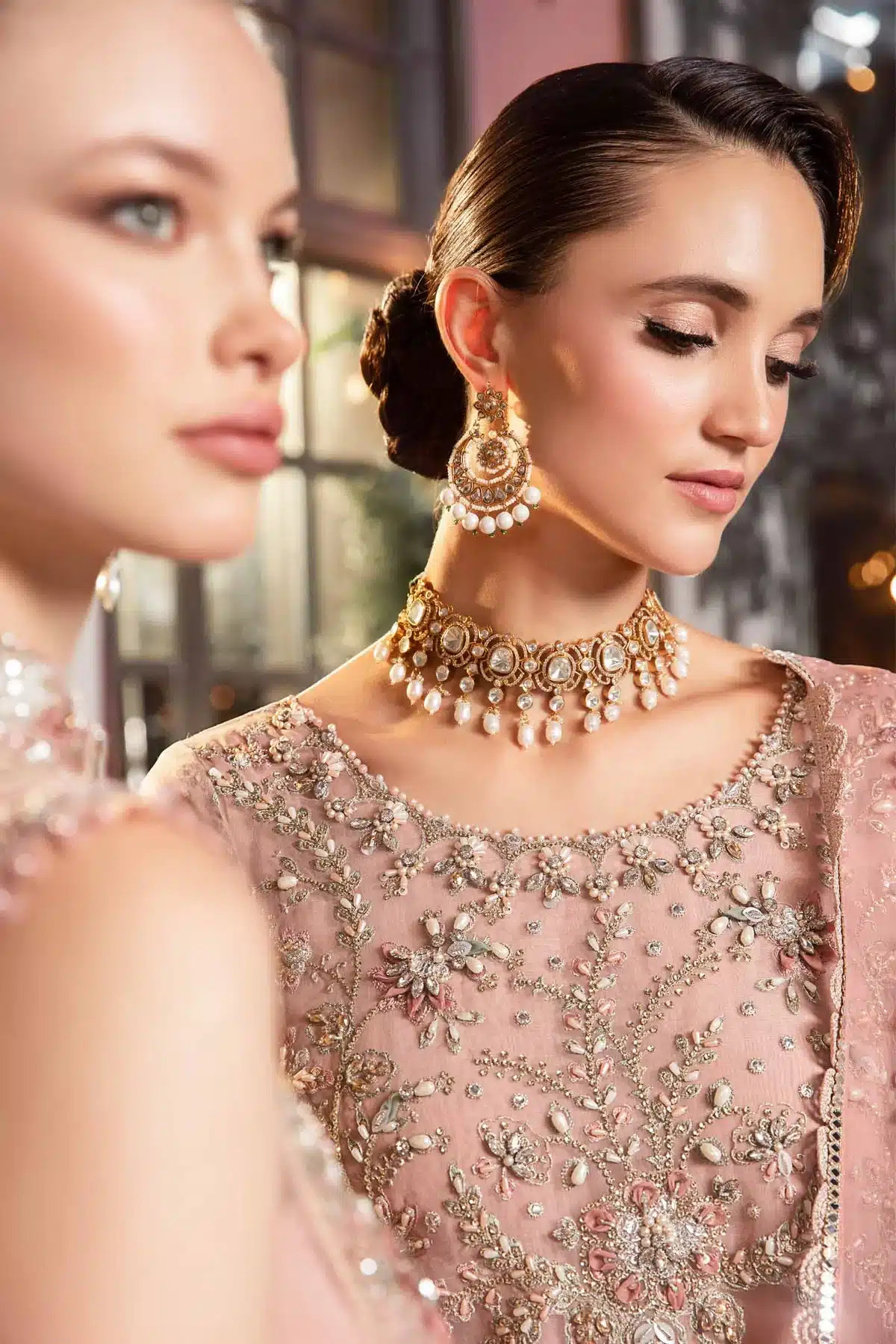 Maria B | Mbroidered Wedding Edition 23 | Pastel Pink BD-2706 -  Maria B Bridal - Original Designer Dress - House of Maryam