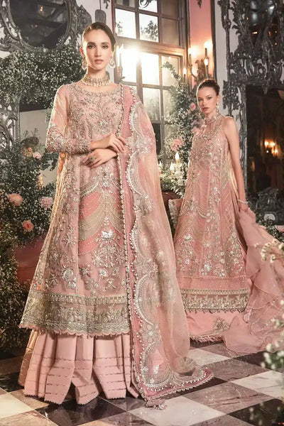 Maria B | Mbroidered Wedding Edition 23 | Pastel Pink BD-2706 -  Maria B Bridal - Original Designer Dress - House of Maryam