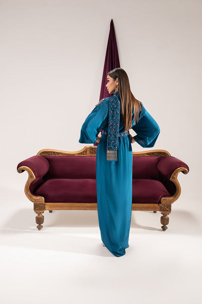 Maria Osama Khan | Tiffany Formals | Sapphire -  Maria Osama Khan Formal - Original Designer Dress - House of Maryam