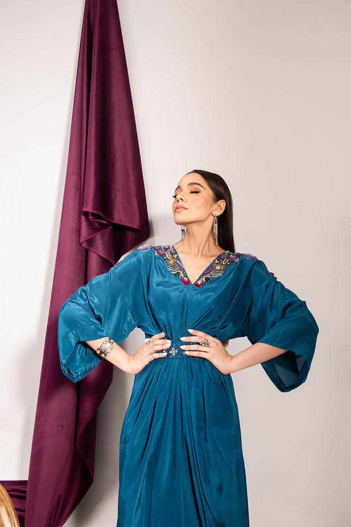 Maria Osama Khan | Tiffany Formals | Sapphire -  Maria Osama Khan Formal - Original Designer Dress - House of Maryam