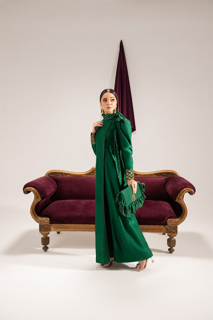 Maria Osama Khan | Tiffany Formals | Emerald -  Maria Osama Khan Formal - Original Designer Dress - House of Maryam